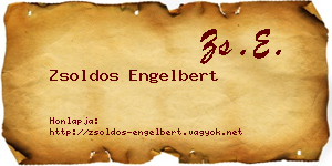 Zsoldos Engelbert névjegykártya